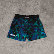 Hooks Women's Grappling & MMA Shorts - Jungle Reign flat lay
