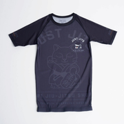 Just Jits - Women's Da Boss Rash Guard flat lay