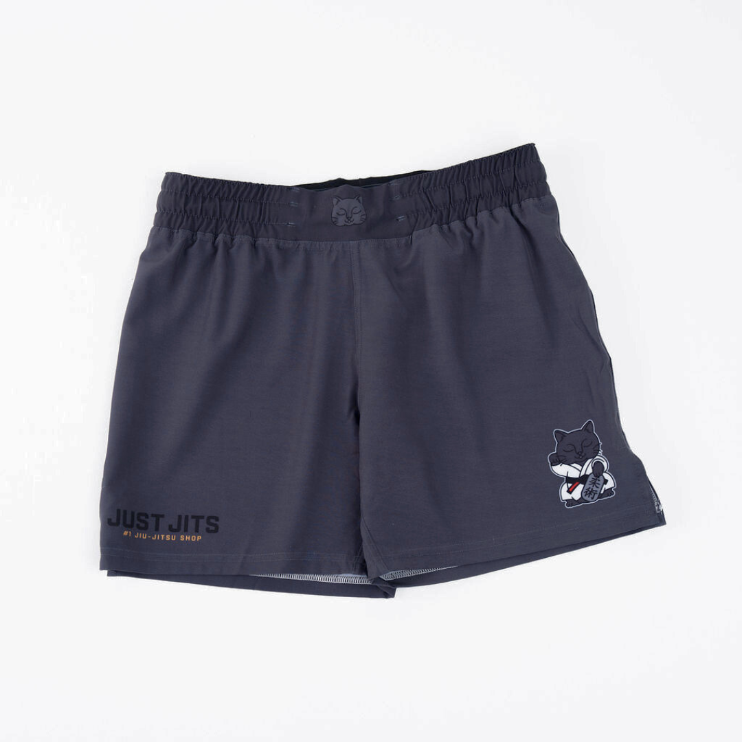 Just Jits - Women's Da Boss BJJ Shorts flat lay