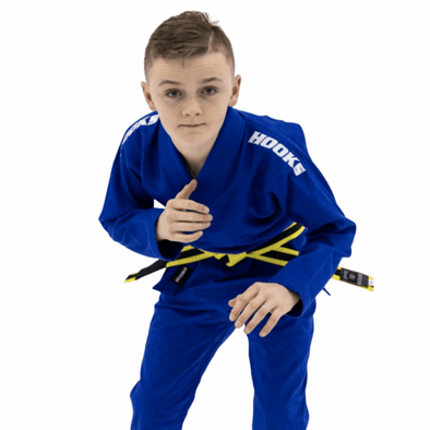 Hooks Kids Classic BJJ Gi - Blue includes White Belt