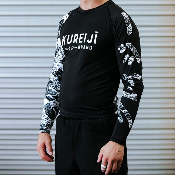 Kureiji Darkflow (Black with Waves) - Short Sleeve  2