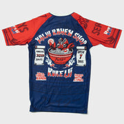 Rooster Ramen BJJ Short Sleeves Rash Guard Back