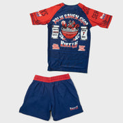 Rooster Ramen BJJ Short Sleeves Rash Guard Pair