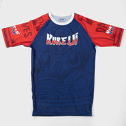 Rooster Ramen BJJ Short Sleeves Rash Guard Front