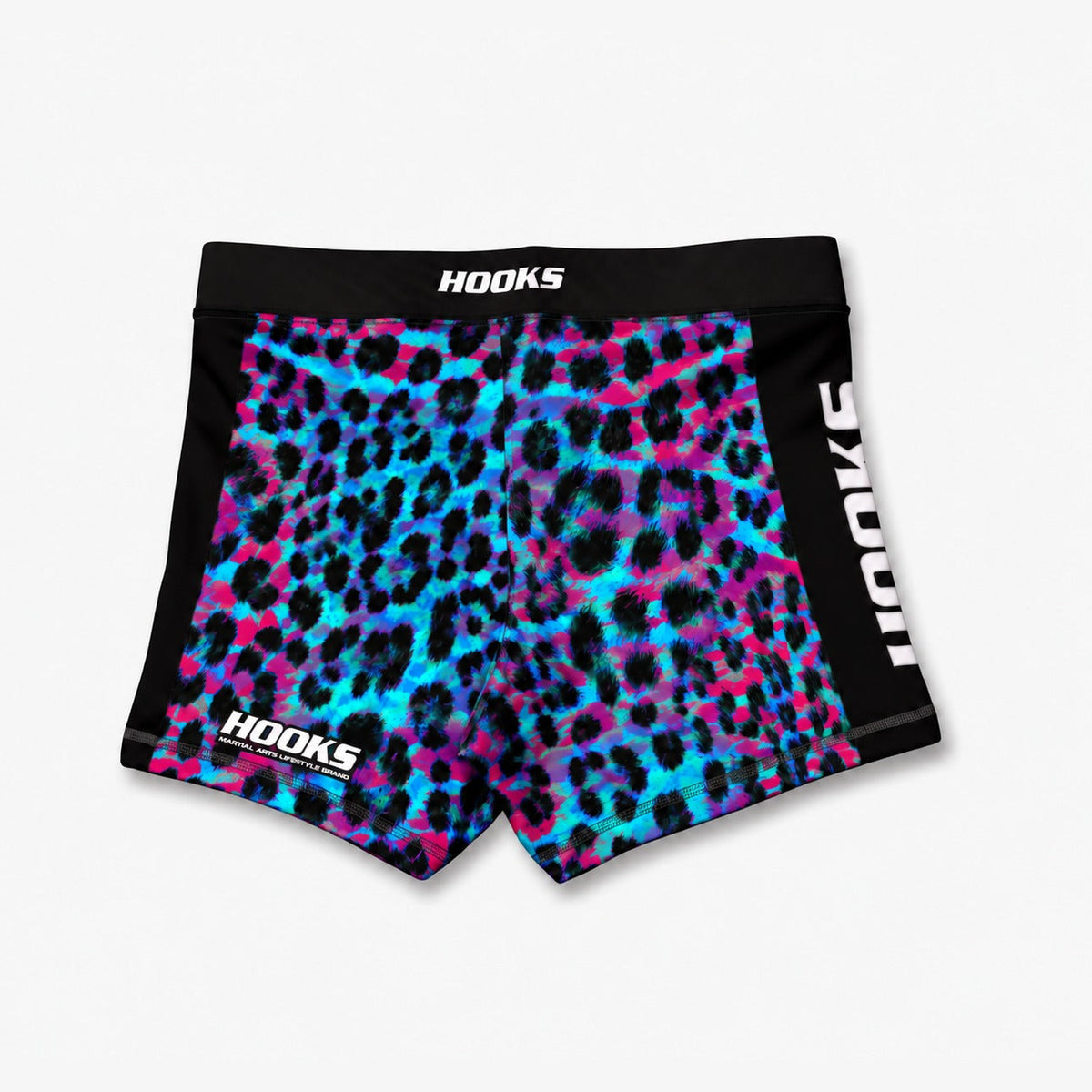Neon Panther flex shorts, design preview (back)