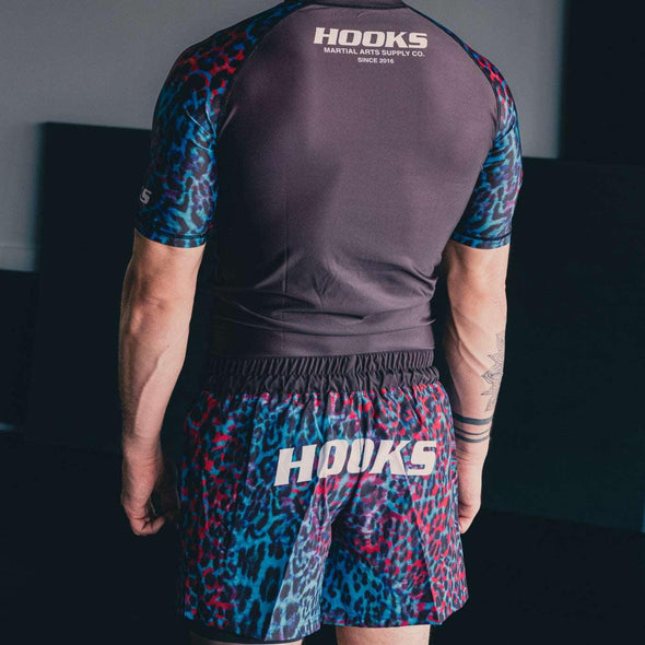 Hooks Neon Panther Rashguard - Short Sleeve