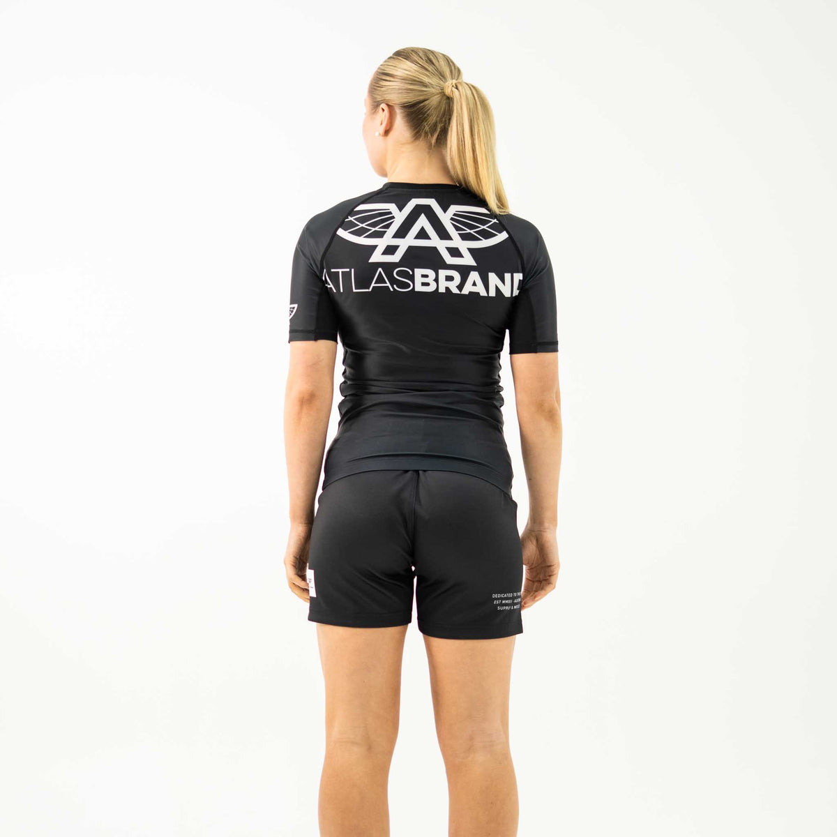 The Atlas Brand - Women's Ranked Rash Guard - Black - 7