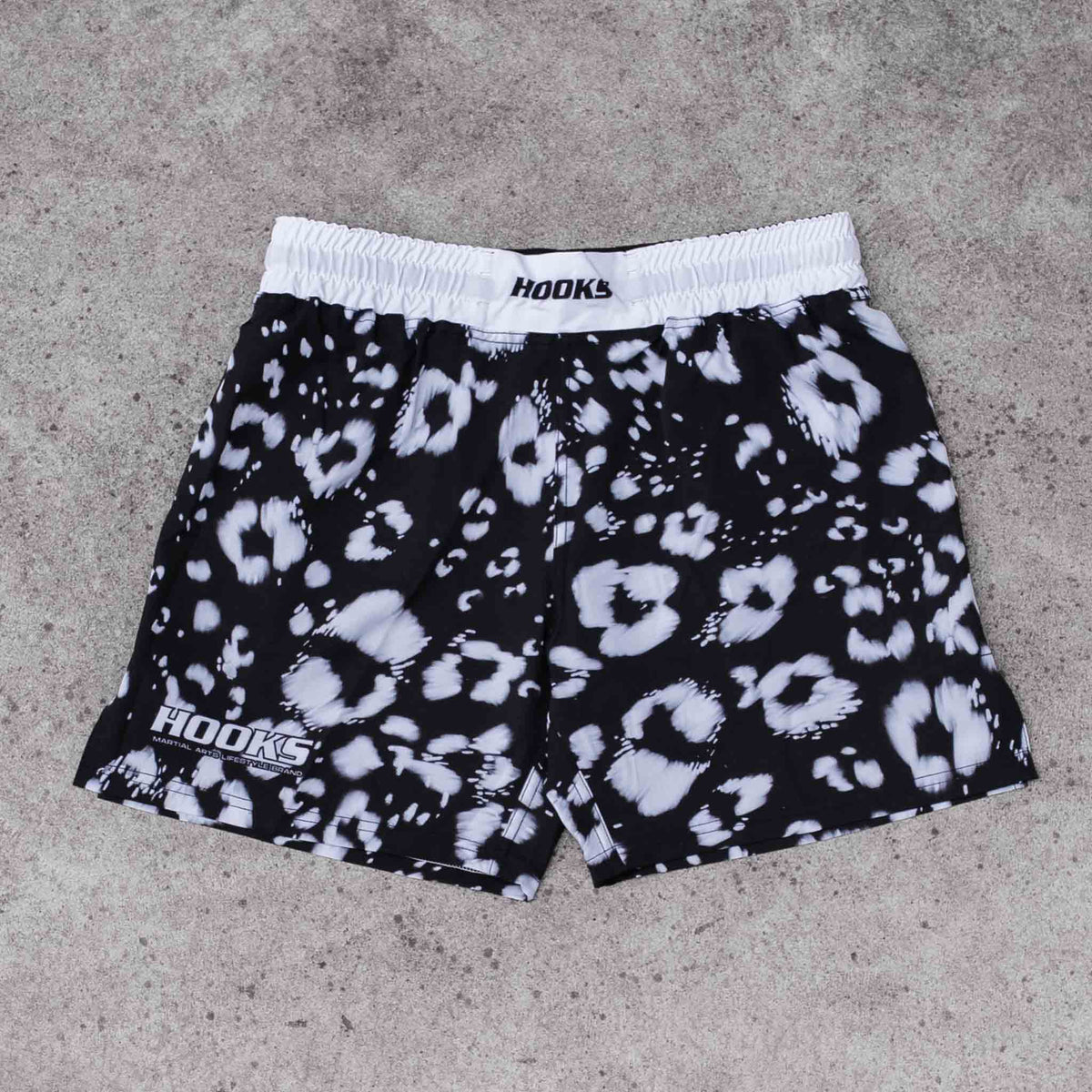 Hooks Women's Grappling & MMA Shorts - Prowl flat lay
