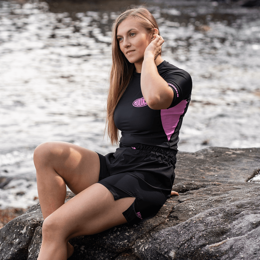 Hooks Fusion Shorts - Rose Noir