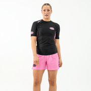 Hooks Women's Sports Shorts - Rose Noir - loosened fit