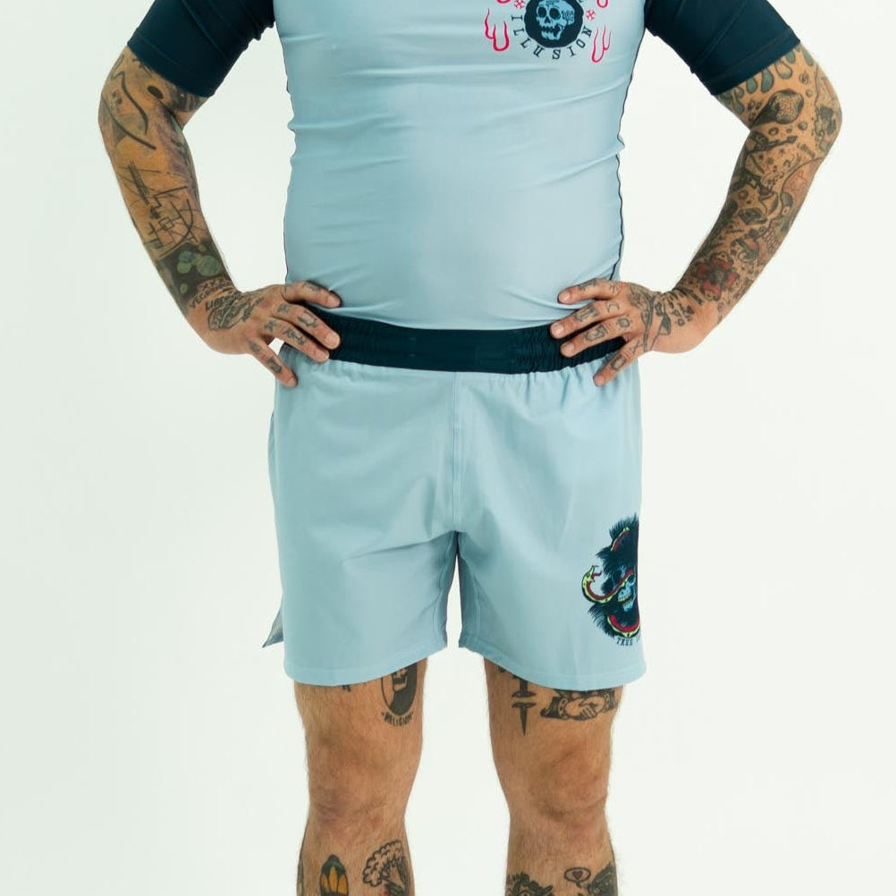 True Illusion Grappling Shorts - Necro Viper
