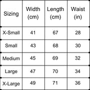 Hooks Women's Core BJJ Spats - Size Chart