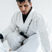 Industry Std 380 White BJJ Gi Kimono, The Atlas Brand, Brazilian Jiu Jitsu