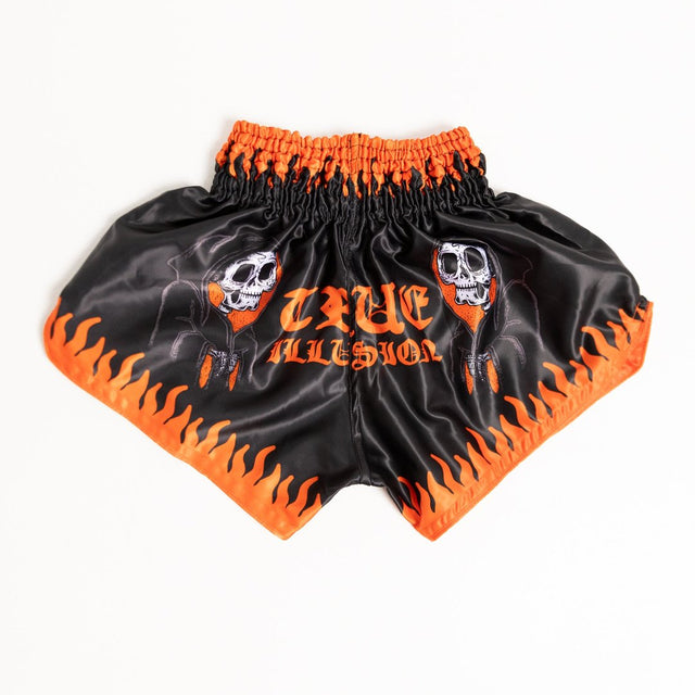 Optical Illusion Spiky Psychedelic Muay Thai Boxing Shorts