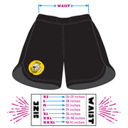 True Illusion BJJ shorts size chart