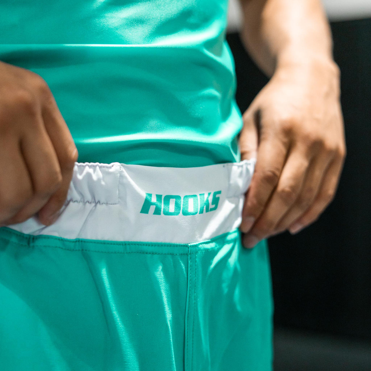 Hooks BJJ Grappling Shorts Teal