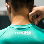 Hooks BJJ Long Sleeve Rash Guard Teal