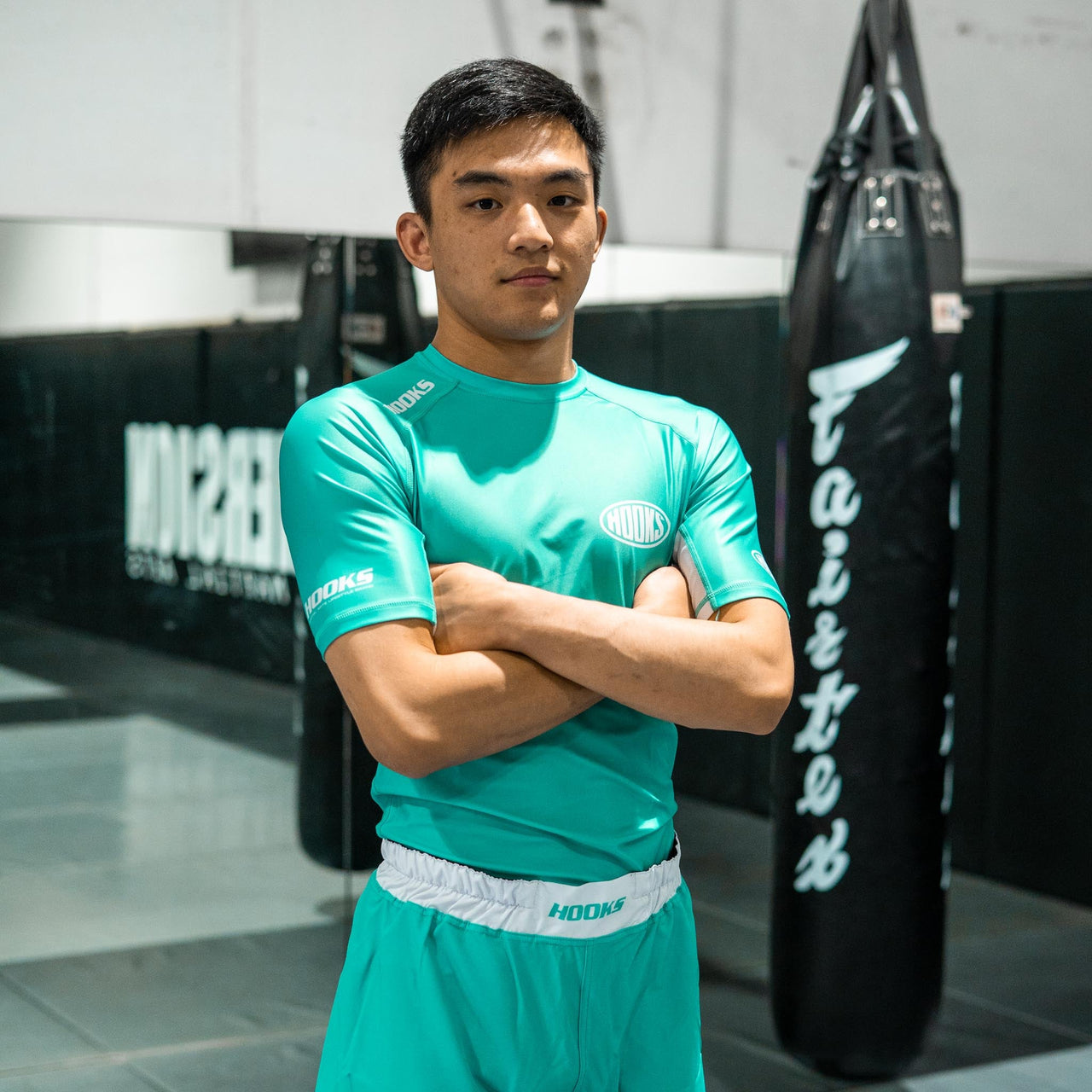 Teal BJJ Rash Guard