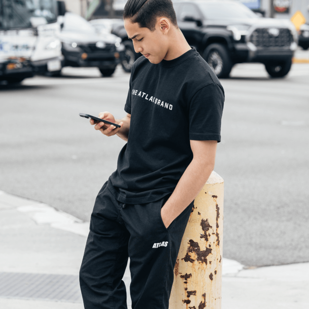 Atlas Casual Ripstop Street Pants BJJ Black Apparel