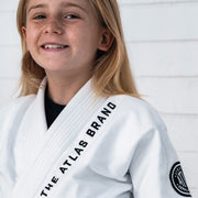 The Atlas Brand Pro Standard Gi, Kids BJJ Kimono Brazilian Jiu Jitsu White