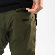 Atlas Brand Green Ripstop Shorts Brazilian Jiu Jitsu Clothing