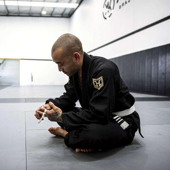 Hooks Ultra Light BJJ Gi - Black w/ Gold