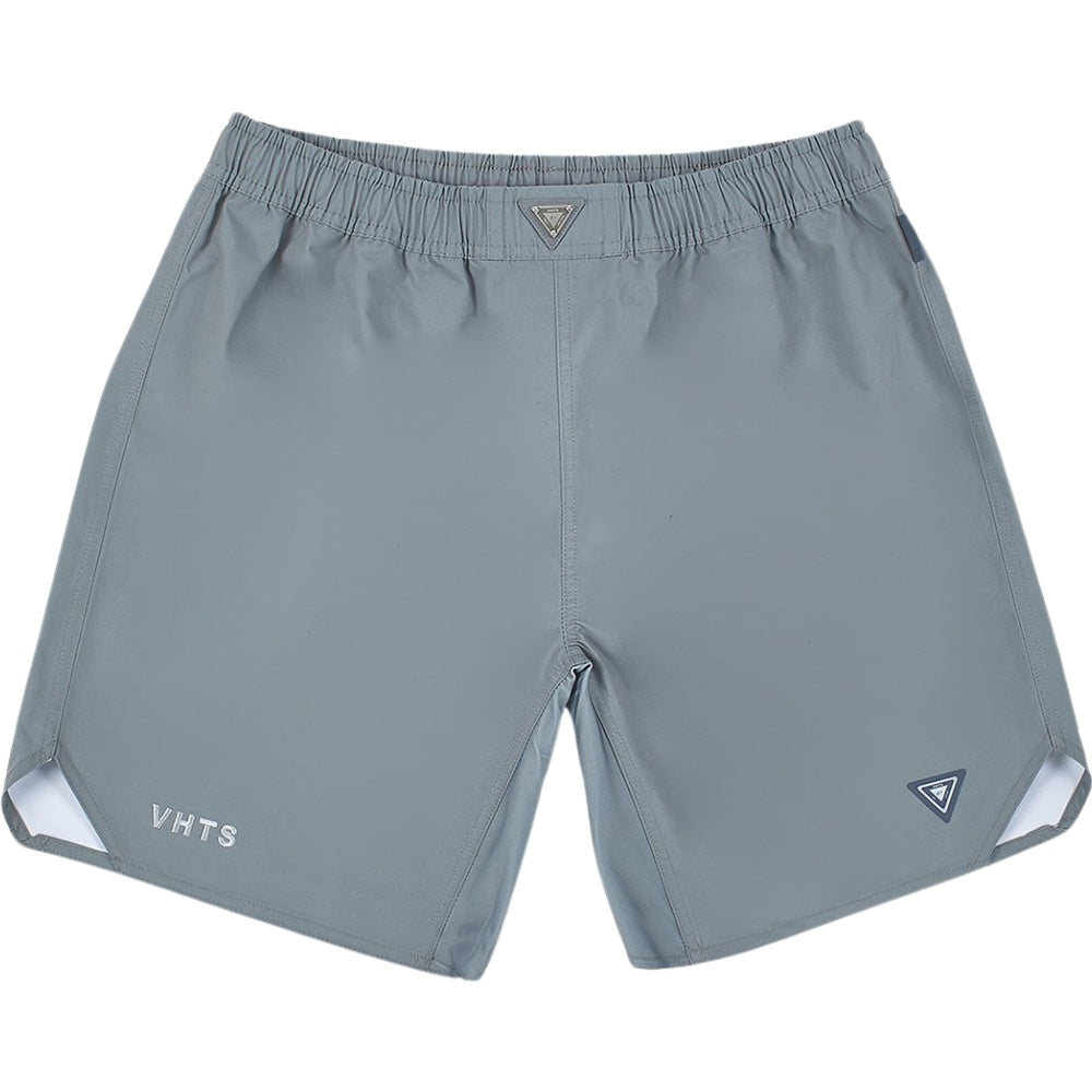 VHTS Black Label Special Edition BJJ Brazilian Jiu Jitsu Combat Shorts - Grey Front