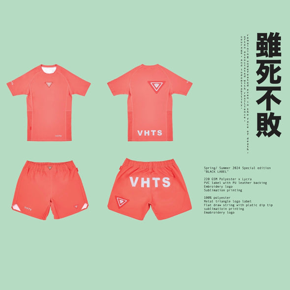 VHTS Black Label Special Edition BJJ Brazilian Jiu Jitsu Combat Shorts - Pink