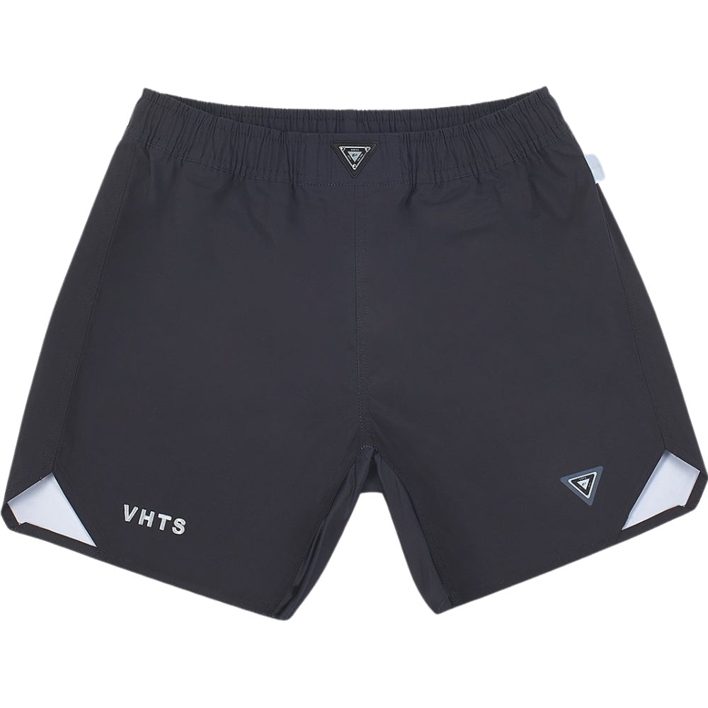 VHTS Black Label Special Edition BJJ Brazilian Jiu Jitsu Combat Shorts - Black Front