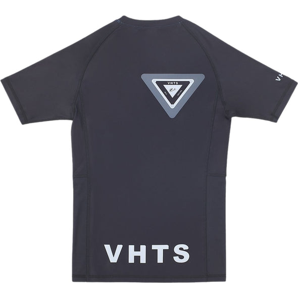 VHTS Black Label Special Edition BJJ Brazilian Jiu Jitsu Short Sleeve Rashguards - Black Back