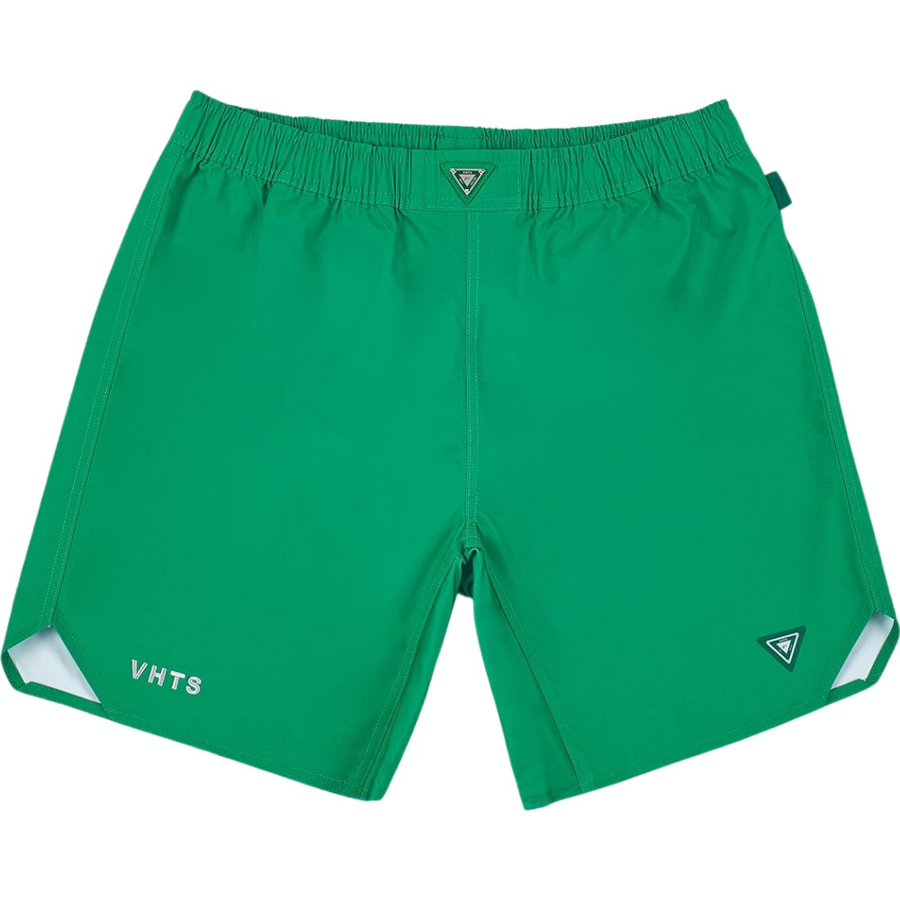 VHTS Black Label Special Edition BJJ Brazilian Jiu Jitsu Combat Shorts - Green Front