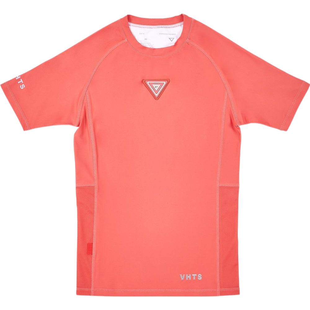 VHTS Black Label Special Edition BJJ Brazilian Jiu Jitsu Short Sleeve Rashguards - Pink Front