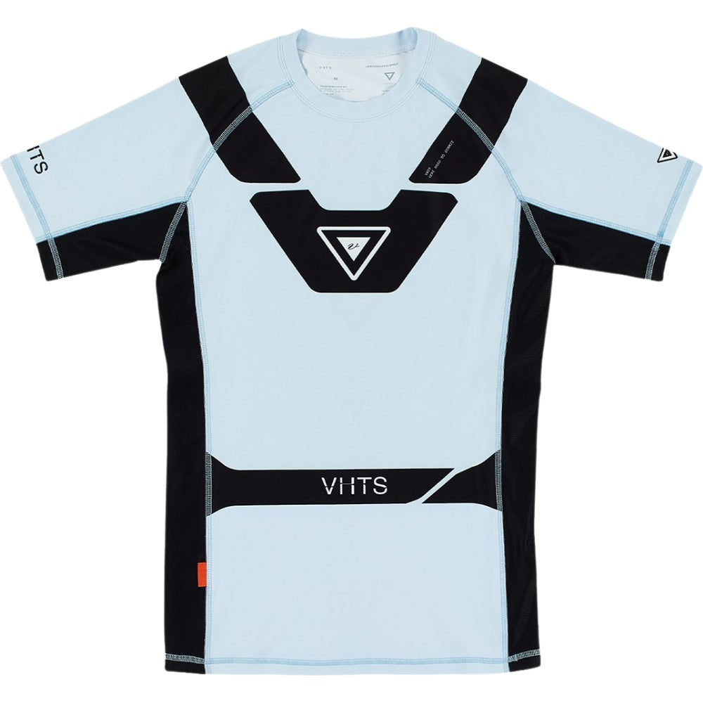 VHTS Surprise Edition 2024 Spring Summer BJJ Brazilian Jiu Jitsu Short Sleeve Rashguards - Lilac Blue Front