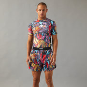 BLACK VHTS Trippy Tiger 2023 BJJ Rashguard worn, No Gi, Brazilian Jiu Jitsu, Rashie