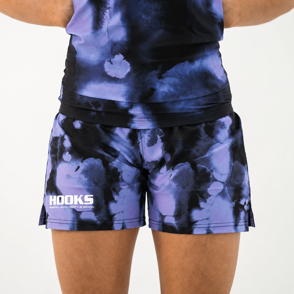 Hooks Women's Sport Grappling Shorts - Violet Haze - loosened fit