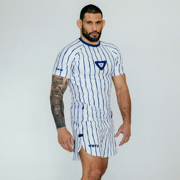 VHTS Combat Shorts Model NY Edition BJJ Brazilian Jiu Jitsu BJJ - White Front