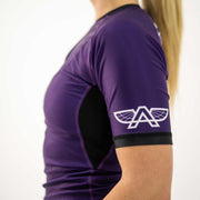 The Atlas Brand Women's Ranked Rash Guard - Purple - 3