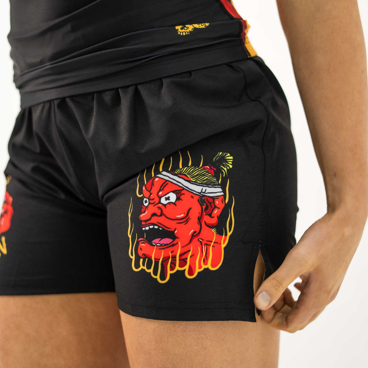 True Illusion Women's Shorts - Grappling Demon - 2