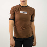 The Atlas Brand Women's Ranked Rash Guard - Brown - 5