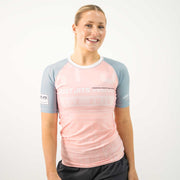 Just Jits Women's Short Sleeve Rash Guard - Sunset Sakura - 2