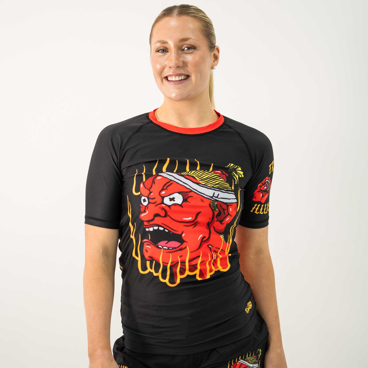 True Illusion Women's Short Sleeve Rash Guard - Grappling Demon - 6