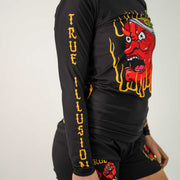 True Illusion Women's Long Sleeve Rash Guard - Grappling Demon - 4