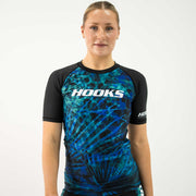 Hooks Women's Short Sleeve Rash Guard - Jungle Reign - 5