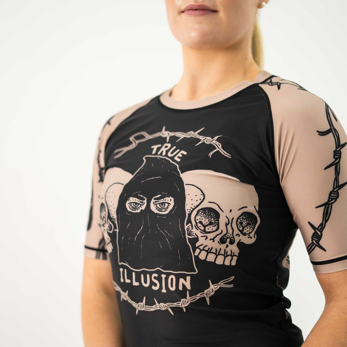 True Illusion Women's Short Sleeve Rash Guard - Executioner - 2