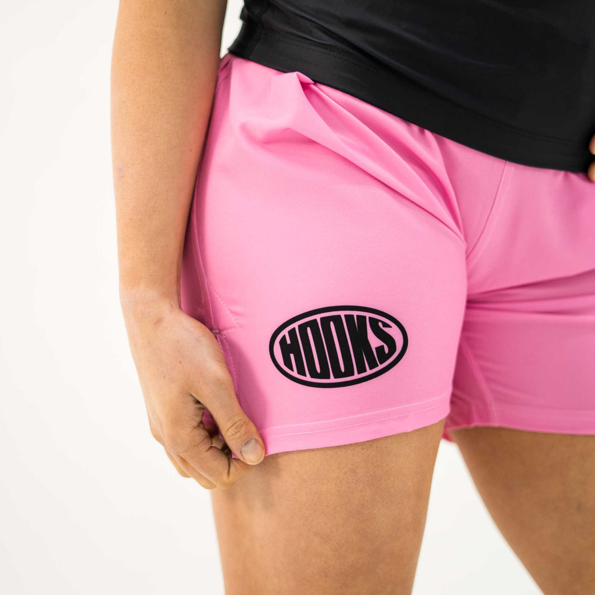 Hooks Women's Sports Shorts - Rose Noir - 2