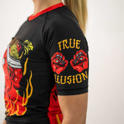 True Illusion Women's Short Sleeve Rash Guard - Grappling Demon - 2