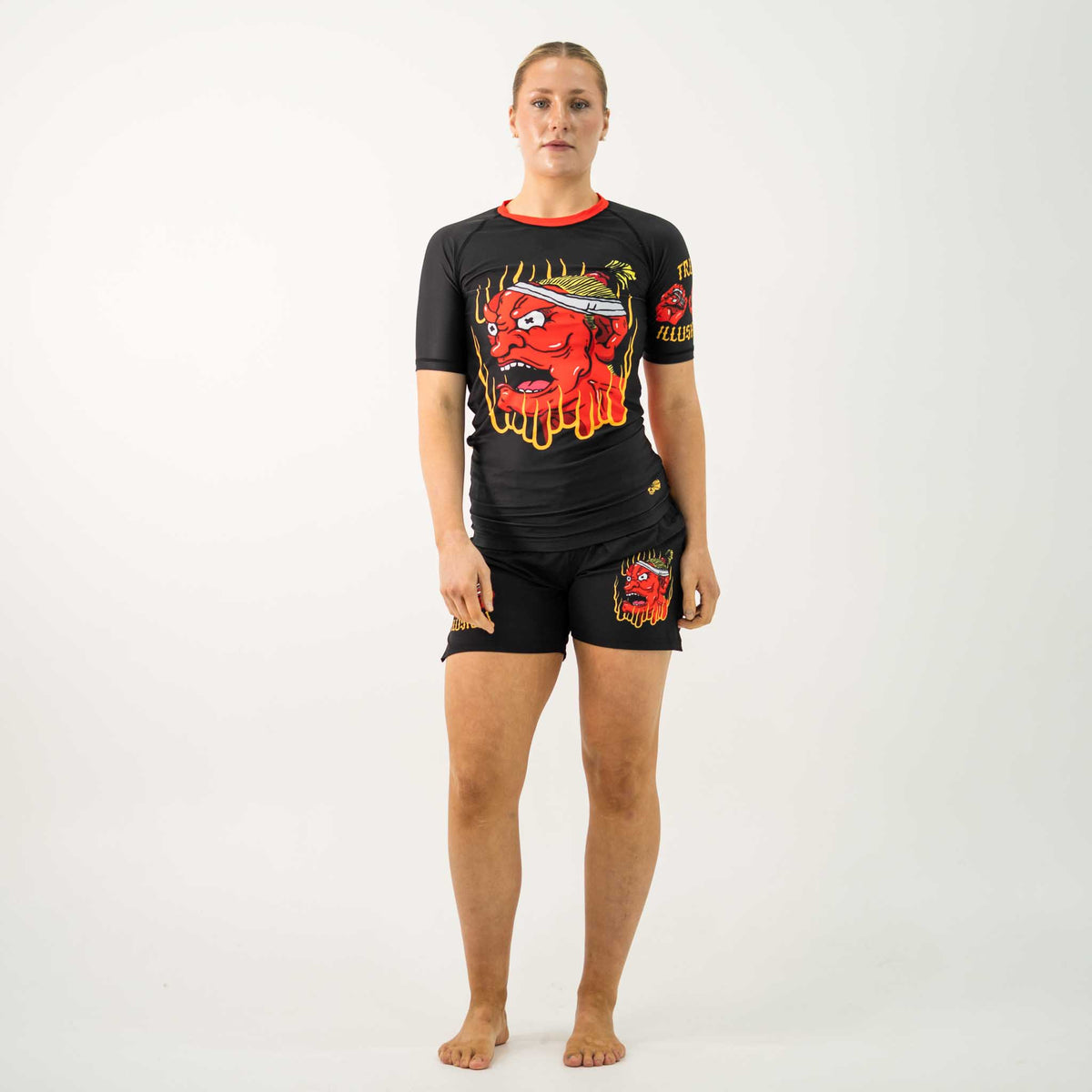 True Illusion Women's Short Sleeve Rash Guard - Grappling Demon - 9