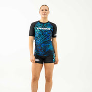 Hooks Women's Short Sleeve Rash Guard - Jungle Reign - 8