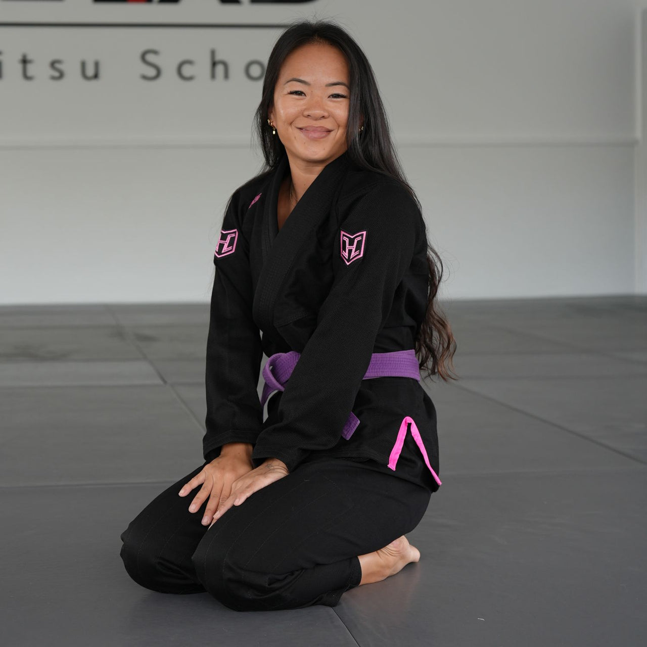 Hooks Pro-Light BJJ Gi - Black & Pink - Kids