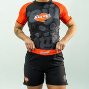 Kureiji BJJ Shorts Twisties Cheese design worn front view